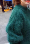 Thick Warm Turtleneck Mohair Lantern Sleeve Pullover - http://chicboutique.com.au