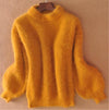 Thick Warm Turtleneck Mohair Lantern Sleeve Pullover - http://chicboutique.com.au