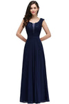 Elegant Cap Sleev Lace Long Chiffon Formal Evening Dress | http://chicboutique.com.au