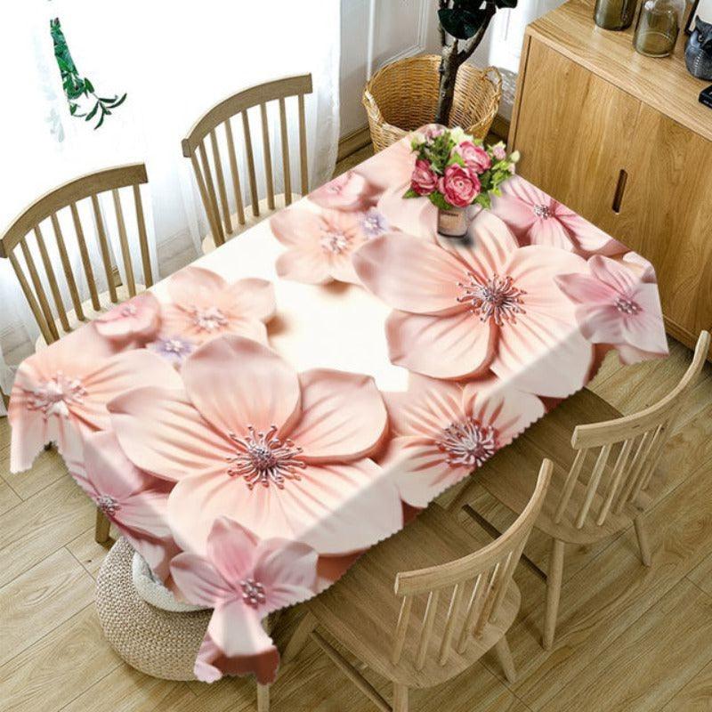 3D Embossed Flower Tablecloth Flower Pattern | http://chicboutique.com.au