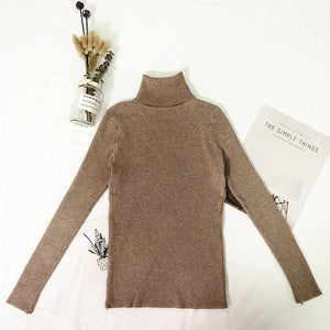 Turtleneck Sweater Pullover Knitted Jumper - http://chicboutique.com.au